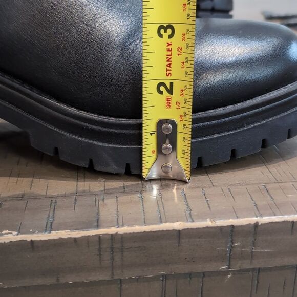 Boden Black Leather Heeled Chelsea Boots Chunky Block Heel Sz 41 - Picture 11 of 12